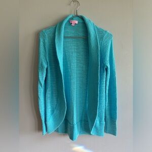 Lilly Pulitzer, Amalie Open Front Cardigan, S Breakwater Blue